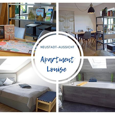Neustadt-Aussicht - Grosse Wohnung Mit Balkon Dresden Bagian luar foto