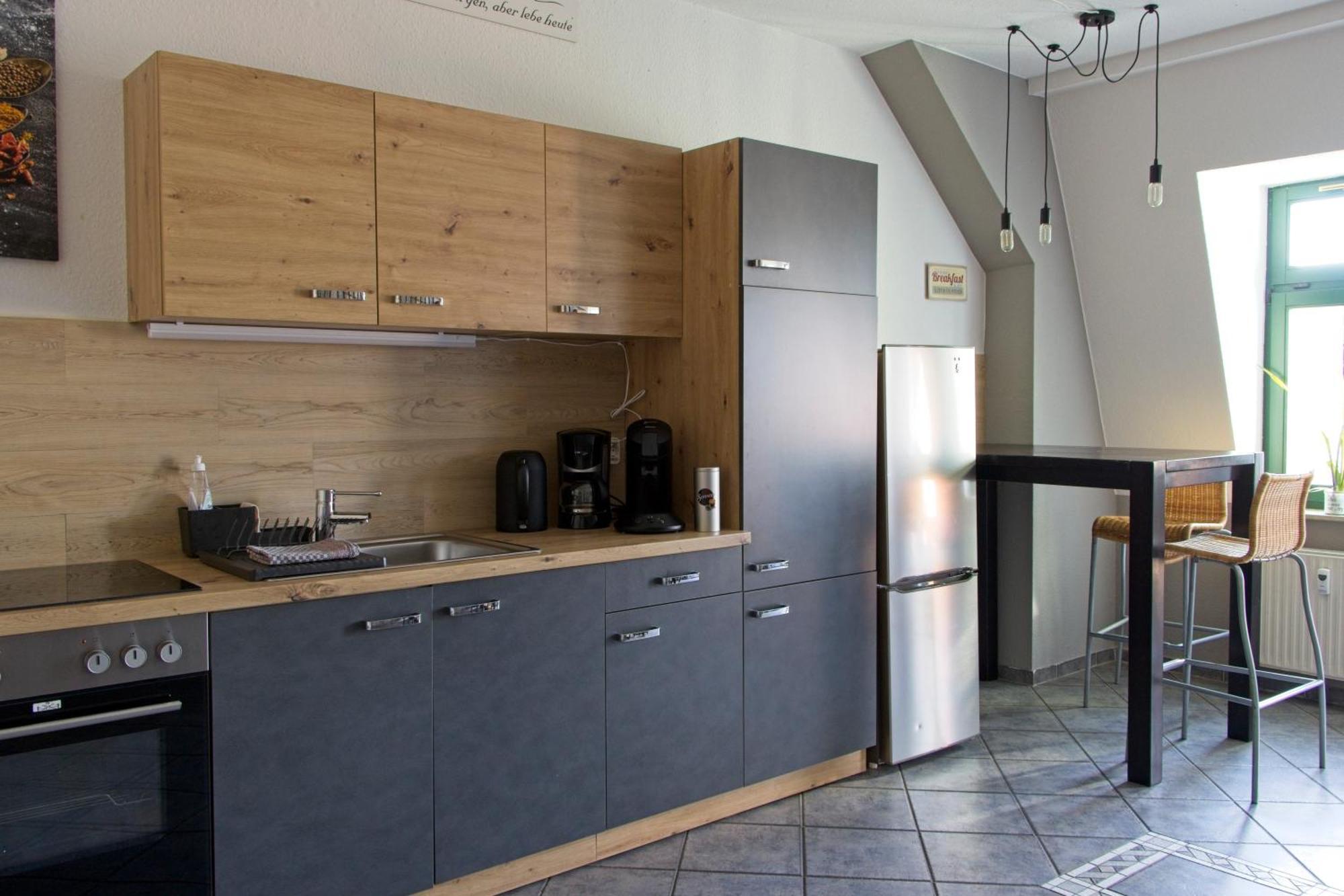 Neustadt-Aussicht - Grosse Wohnung Mit Balkon Dresden Bagian luar foto
